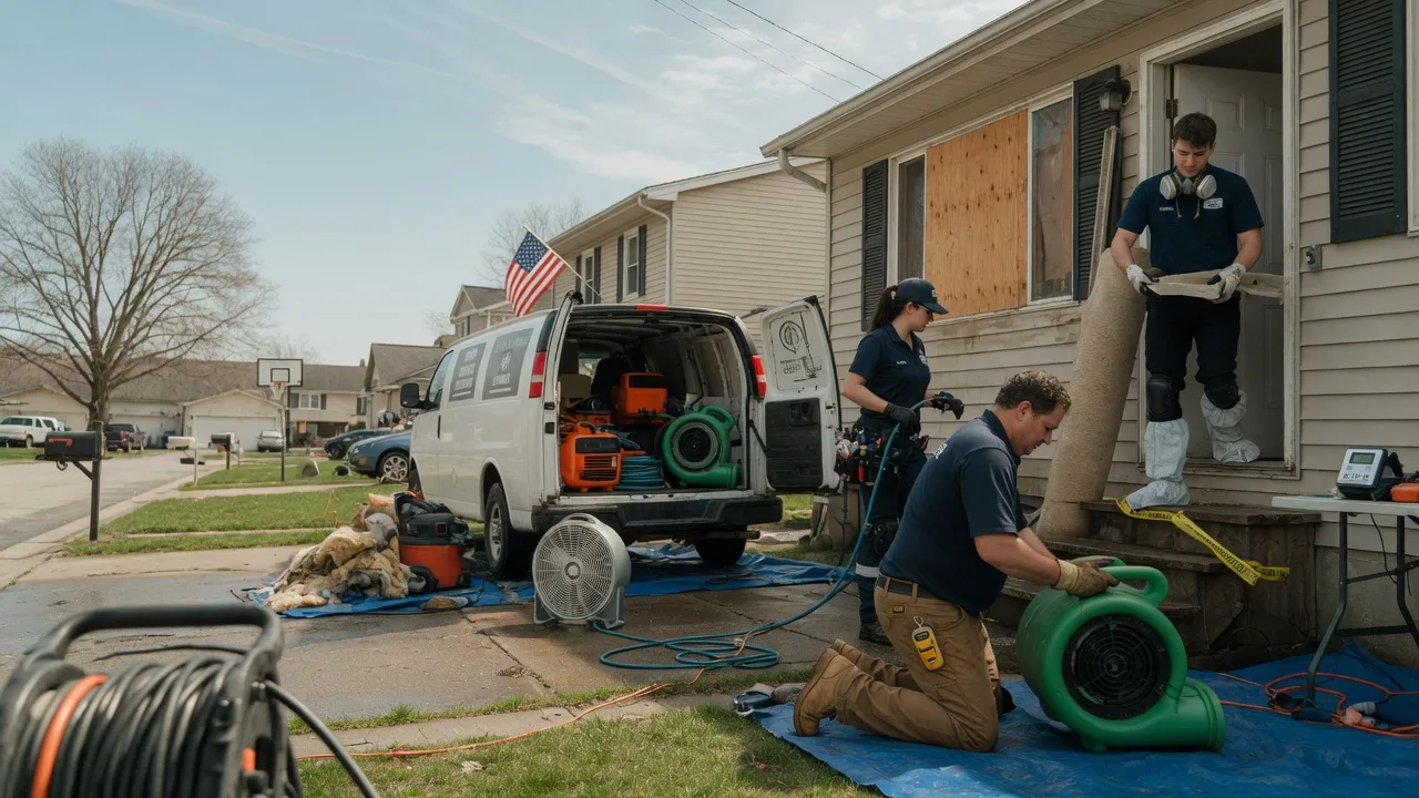 Water Damage Restoration in Ewing, IL near me